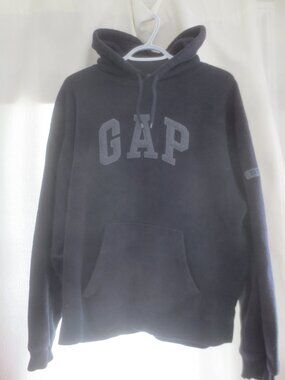 The Gap Gray Fleece Pullover Hoodie - Size Large.
